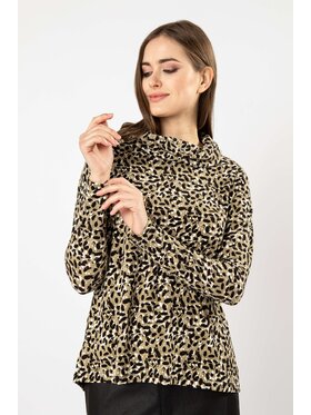 QUIOSQUE QUIOSQUE Bluzka BABY TAPIR BLOUSE Zielony Regular Fit
