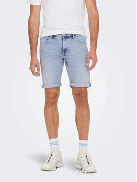 Only & Sons Only & Sons Džínsové šortky 22025189 Modrá Regular Fit