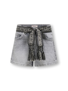 Kids ONLY Kids ONLY Дънкови шорти 15345607 Сив Straight Fit