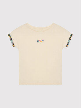 Roxy Roxy Majica Marine Bloom ERGZT03782 Bež Relaxed Fit