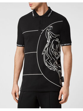 Plein Sport Plein Sport Polo 569 Czarny Slim Fit