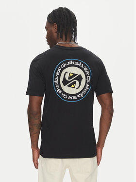Quiksilver Quiksilver Póló Circle Back Ss EQYZT08054 Fekete Regular Fit