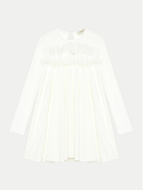 TWINSET TWINSET Elegantna haljina 242GJ2101 Bijela Regular Fit
