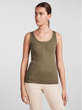 Pieces Pieces Top 17101438 Zelená Slim Fit
