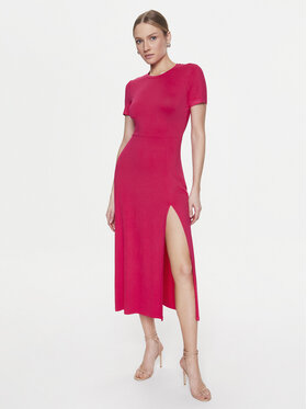 Simple Simple Ежедневна рокля SUD001 Розов Regular Fit