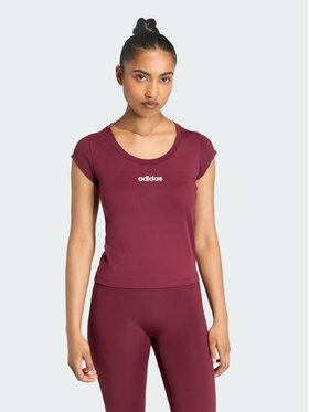 adidas adidas Koszulka techniczna 159001 Bordowy Fitted Fit