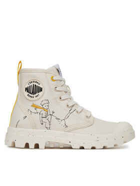 Palladium Palladium Schnürstiefeletten Pampa-Petit Prince 74449-180-M Weiß