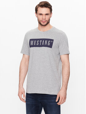 Mustang Mustang T-Shirt Alex 1013223 Šedá Regular Fit