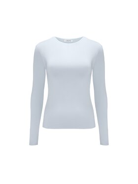 LAGOM LAGOM Longsleeve Dopasowany Błękitny Regular Fit