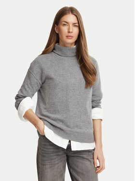 Marella Marella Rollkragenpullover 2625366262200 Grau Regular Fit