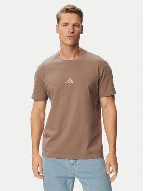 adidas adidas Tričko Kit Small Logo KX1281 Béžová Regular Fit