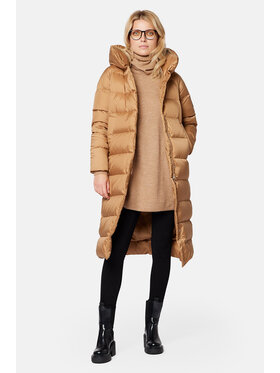 Lancerto Lancerto Kurtka puchowa Lauren KU135223000011 Brązowy Regular Fit
