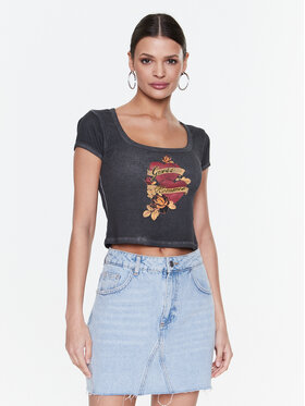 Guess Guess T-Shirt Romance W3RI07 KA0H1 Czarny Slim Fit
