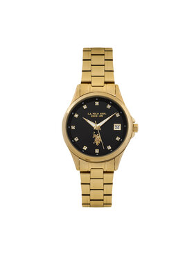 U.S. Polo Assn. U.S. Polo Assn. Zegarek Louise USP8484BK Złoty
