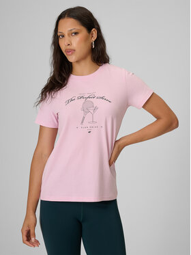 4F 4F T-Shirt COURT SOCIETY Różowy jasny Regular Fit