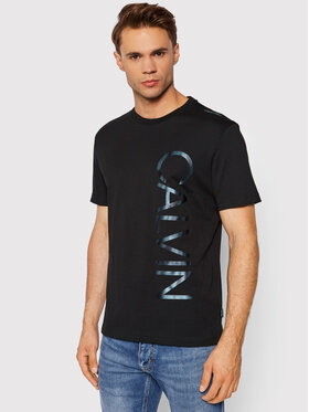 Calvin Klein Calvin Klein T-shirt Iconic Abstract Logo K10K107691 Noir Regular Fit