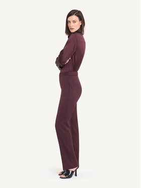 KMX KMX Spodnie materiałowe 809870004 Bordowy Straight Fit