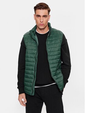 4F 4F Prsluk 4FAW23TVESM062 Zelena Regular Fit
