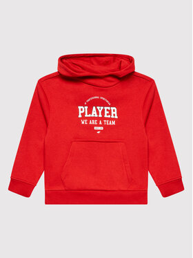 4F 4F Felpa HJZ22-JBLM006 Rosso Regular Fit