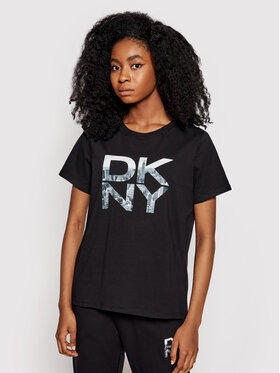 DKNY Sport DKNY Sport T-Shirt DP1T8009 Czarny Regular Fit