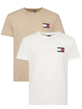 Tommy Jeans Tommy Jeans Komplet 2 t-shirtów Ess Flag DM0DM22143 Kolorowy Slim Fit