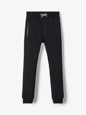 NAME IT NAME IT Παντελόνι φόρμας 13147424 Μαύρο Regular Fit