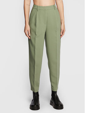 Bruuns Bazaar Bruuns Bazaar Hlače iz tkanine Cindy Sus Dagny BBW2393 Zelena Loose Fit