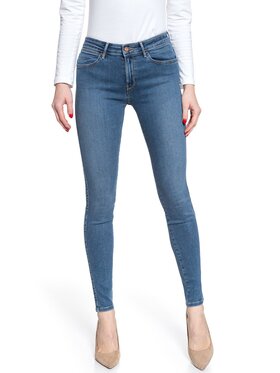 Wrangler Wrangler Jeansy SKINNY Niebieski Skinny Fit