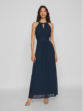 Vila Vila Abendkleid Milina 14052647 Dunkelblau Regular Fit