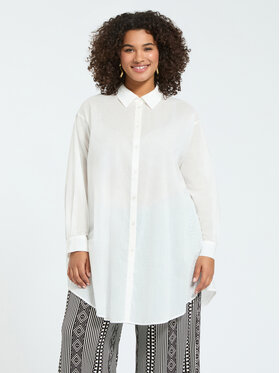 Fiorella Rubino Fiorella Rubino Koszula 5054L000179N011 Biały Over Fit