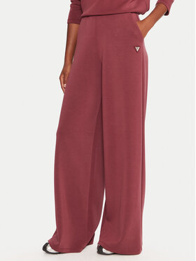 Guess Guess Spodnji del trenirke V4YB07 KCAY2 Bordo rdeča Relaxed Fit
