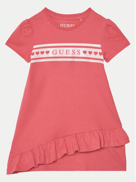 Guess Guess Φόρεμα καθημερινό K5RK04 KA6W4 Ροζ Regular Fit