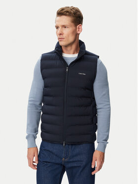 Calvin Klein Calvin Klein Vestă elegantă Classic LV04LG504G Bleumarin Classic Fit