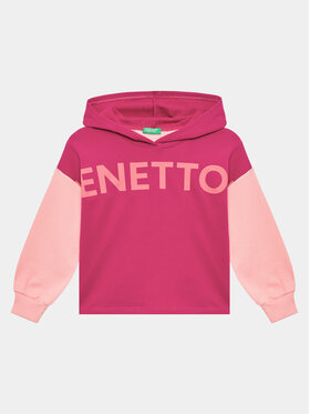 United Colors Of Benetton United Colors Of Benetton Суитшърт 3J68C202L Розов Regular Fit