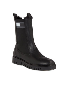 Tommy Jeans Tommy Jeans Боти тип челси Tjw Warmlined Chelsea Boot EN0EN02313 Черен
