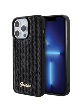 Guess Guess Etui na telefon iPhone 15 Pro Czarny
