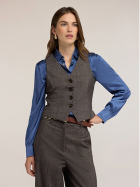 Motivi Motivi Camicia L030Q100100N0V2 Grigio Slim Fit