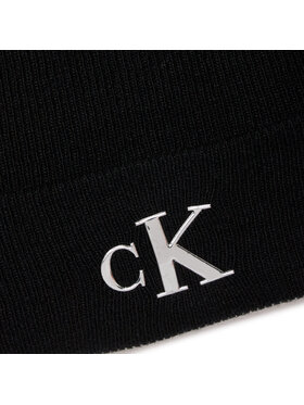 Calvin Klein Jeans Kapa Minimal Monogram Beanie K60K611542 Crna