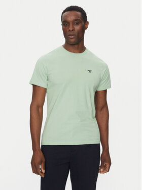 Barbour Barbour T-krekls Essential Sports MTS0331GN45 Zaļš Tailored Fit