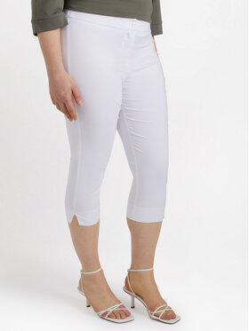 Fiorella Rubino Fiorella Rubino Spodnie materiałowe P118L002040N011 Biały Regular Fit