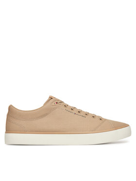 Tommy Hilfiger Tommy Hilfiger Снікерcи Th Hi Vulc Low Core Canvas FM0FM05396 Бежевий