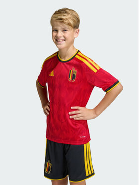 adidas adidas Koszulka techniczna Belgium 26 Home Kids Jersey Czerwony Regular Fit