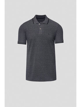 Lancerto Lancerto Polo Borin PO073125000012 Szary Regular Fit