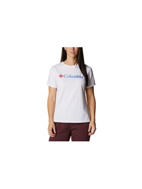 Columbia Columbia T-Shirt Columbia Sun Trek W Graphic Tee Biały Regular Fit