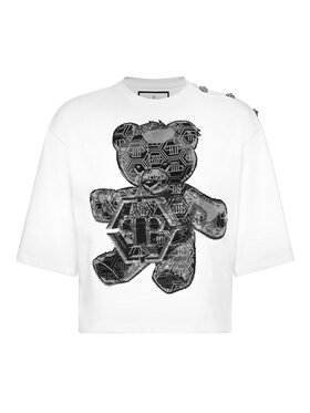 PHILIPP PLEIN PHILIPP PLEIN T-Shirt 11617 Biały Regular Fit