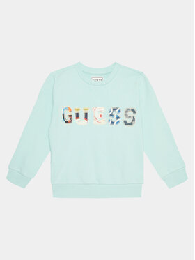 Guess Guess Majica dugih rukava N4GQ04 KA6R3 Plava Regular Fit