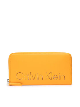 Calvin Klein Calvin Klein Duży Portfel Damski Ck Set Wallet Z/A Lg K60K609191 Pomarańczowy