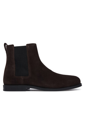 Calvin Klein Calvin Klein Μποτάκια με λάστιχο Ess Rubber Chelsea Su HM0HM02055 Σκούρο καφέ