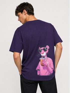 Jigga Wear Jigga Wear T-Shirt 132290 Fioletowy Oversize