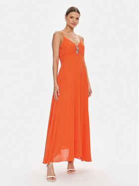 Rinascimento Rinascimento Rochie de seară CFC0119076003 Portocaliu Relaxed Fit